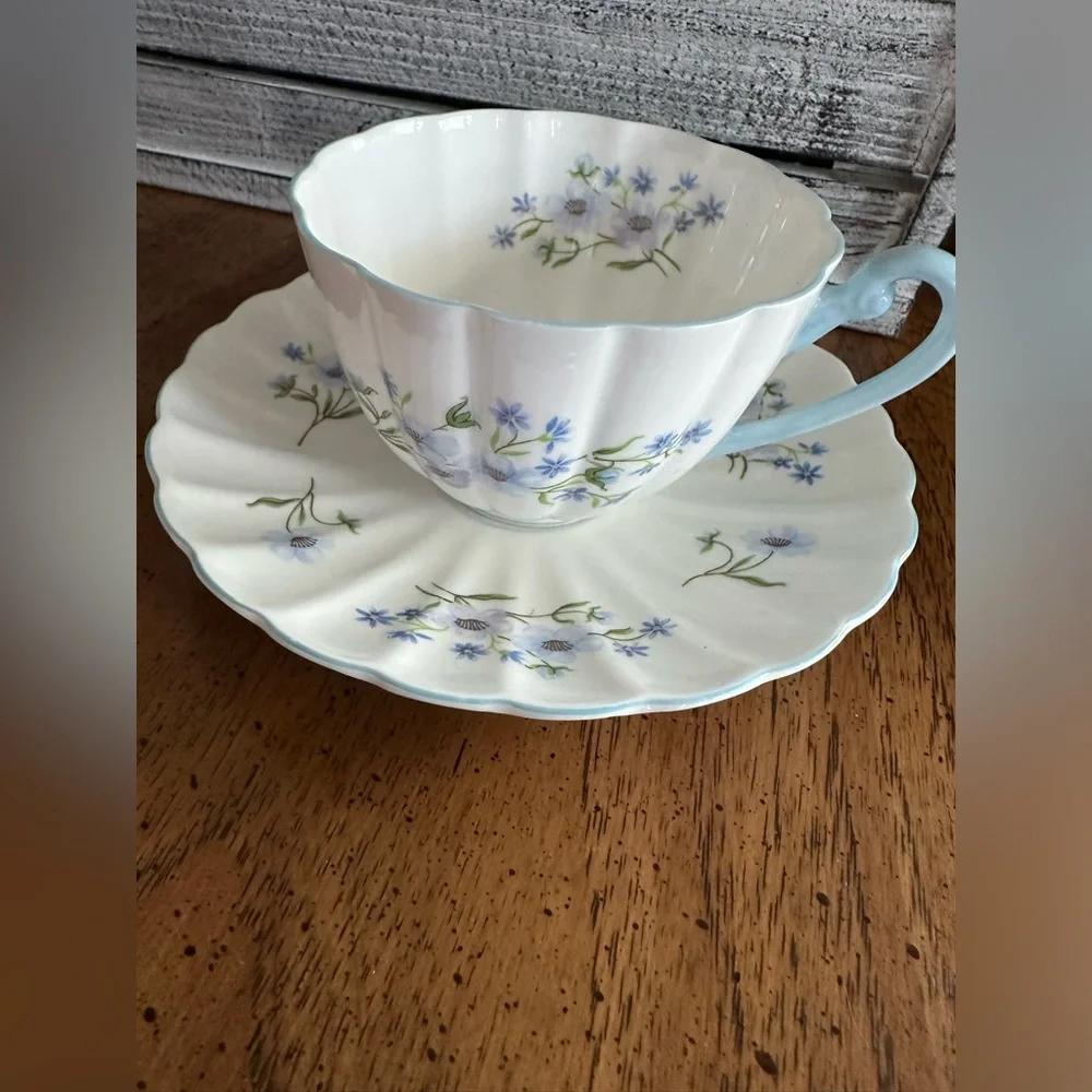 Vintage Rare Shelley English Bone China tea cup and saucer Excellent condition